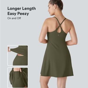 HALARA Olive Green Mini Dress